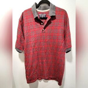 Golf Shirt Men's‎ XL Fore Red Gray Short Sleeve Athletic Athleisure Activewear